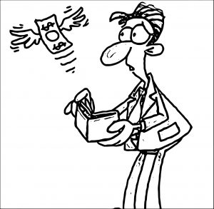 Money Loss Coloring Page