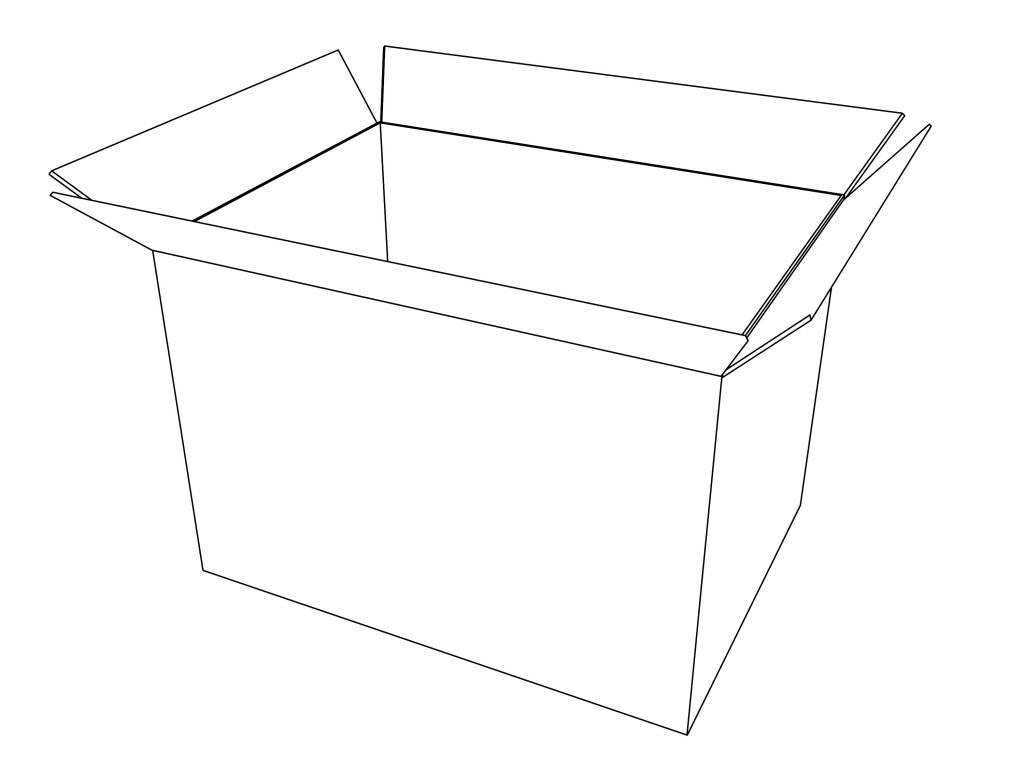 Box Coloring Page | Wecoloringpage.com