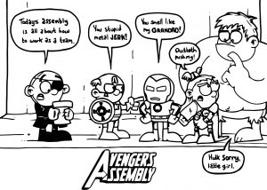 Avengers Coloring Page 075