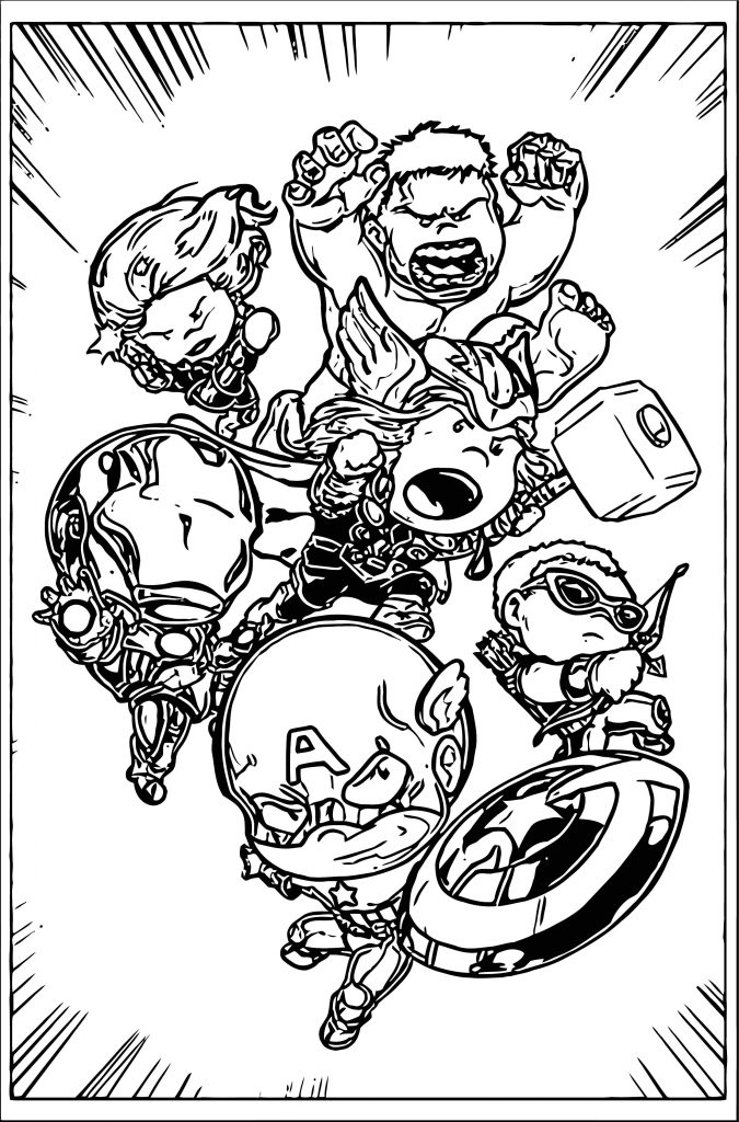 Avengers Coloring Page 130 - Wecoloringpage.com