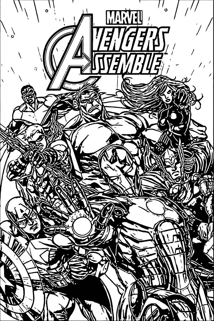 Avengers Coloring Page 103 | Wecoloringpage.com