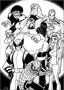 Avengers Coloring Page 251