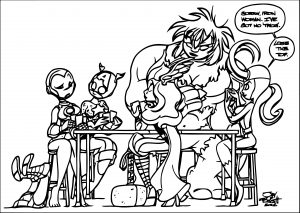 Avengers Coloring Page 256