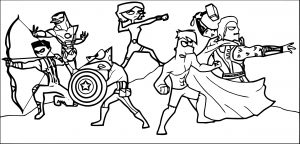 Avengers Coloring Page 258