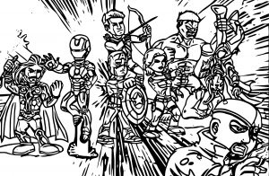 Avengers Coloring Page 286