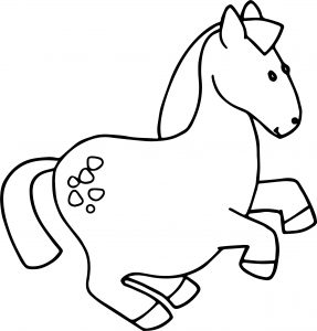 Cartoon Horse Coloring Page 21