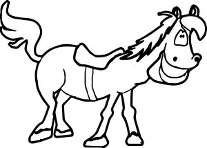 Cartoon Horse Coloring Page 32