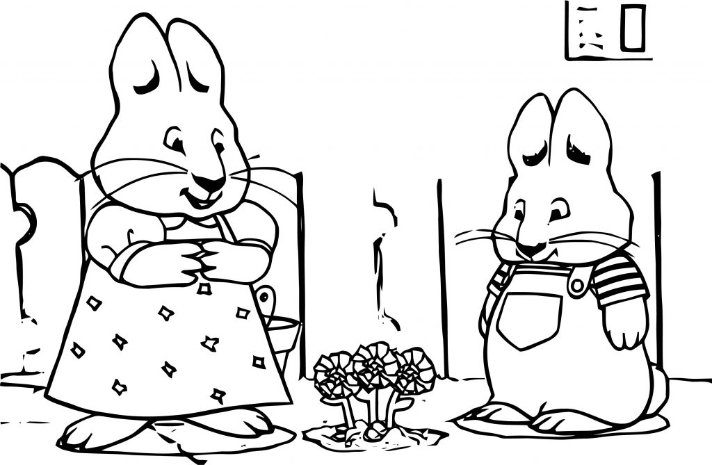 Cast Of Max And Ruby Max And Ruby Coloring Page - Wecoloringpage.com