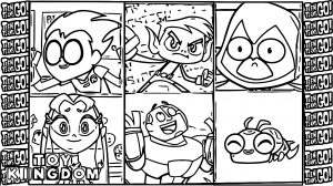 Character Teen Titans Go Robin Coloring Page