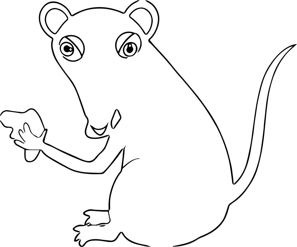 Cheesy Mouse Coloring Page - Wecoloringpage.com