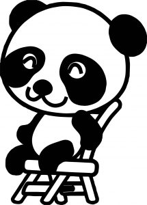 Chibi Kung Fu Panda Sit Coloring Page