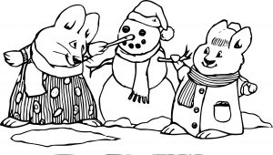 Cuddy Lic Max Ruby Max And Ruby Snow Coloring Page