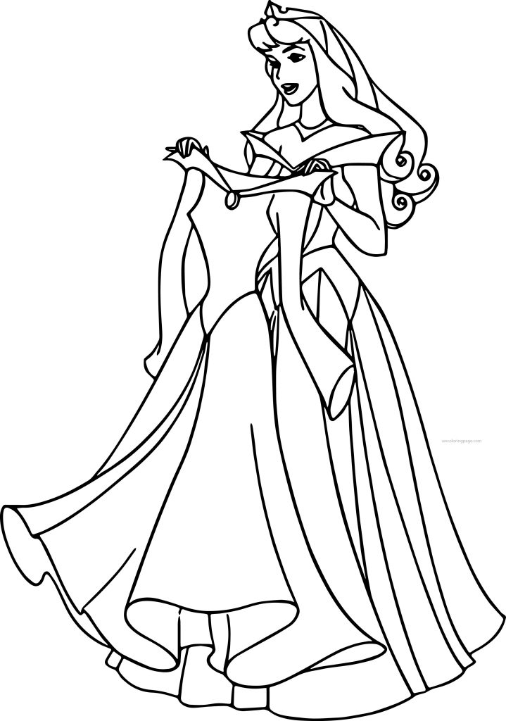 Disney Aurora Sleeping Beauty At Coloring Pages 08 - Wecoloringpage.com