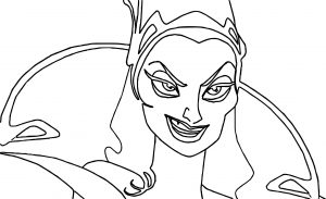 Disney Enchanted Bad Woman Smile Coloring Pages 26