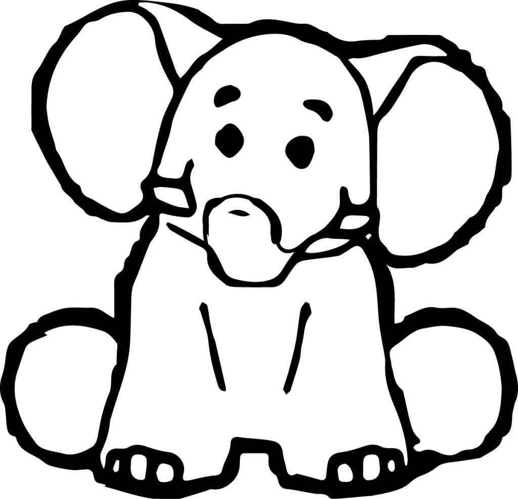 Kids Elephant Coloring Page | Wecoloringpage.com