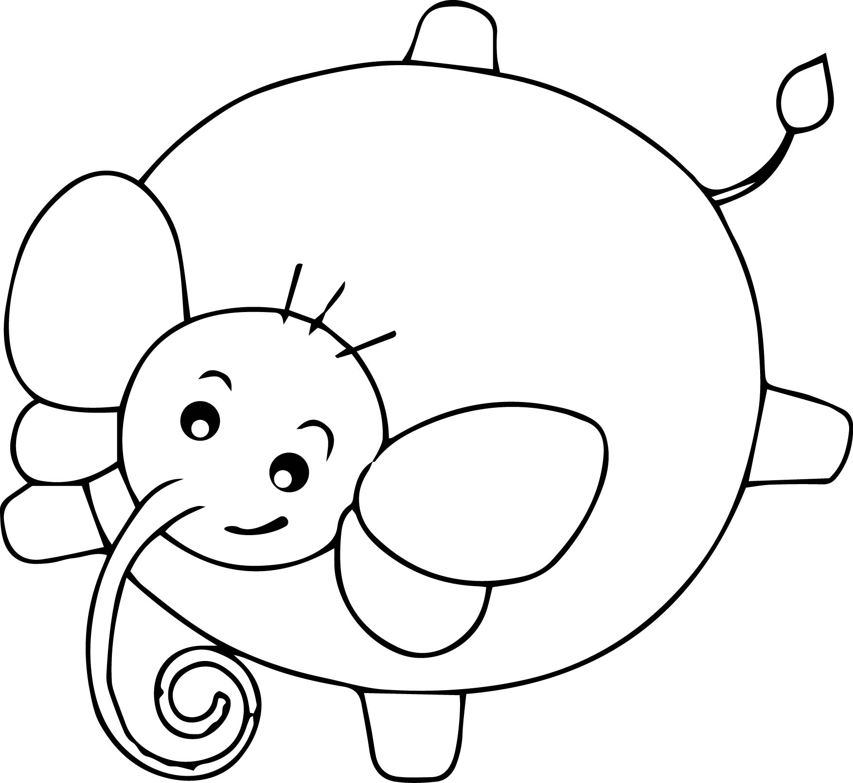 Elephant Coloring Page 46