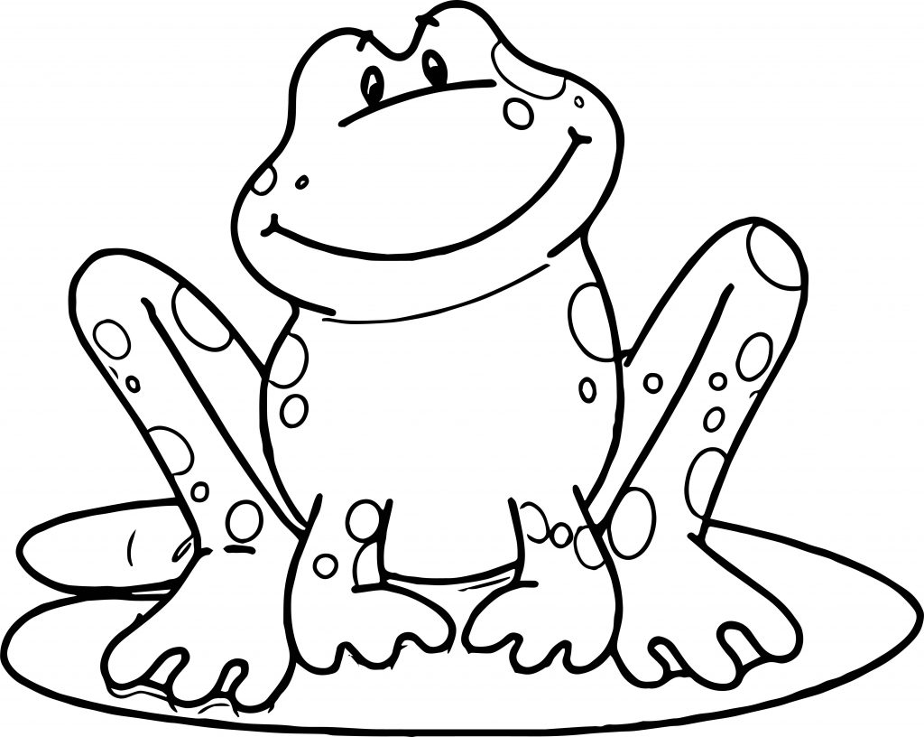 Smile Frog Coloring Page | Wecoloringpage.com