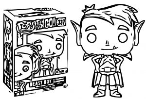 Funko Pop Television Teen Titans Go Beast Boy As Coloring Page