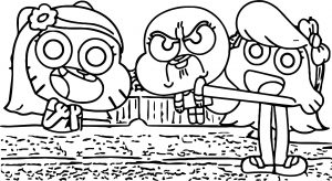 Gumball Darwin This My Baby Coloring Page