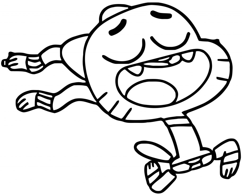 Gumball Large Coloring Page - Wecoloringpage.com