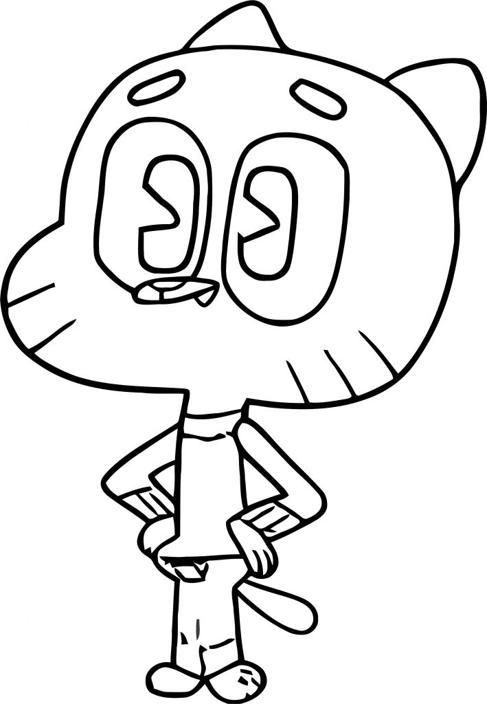 HTF GUMBALL The Amazing World Of Gumball Coloring Page - Wecoloringpage.com