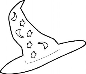 Halloween Wizard Hat Free Harry Potter Coloring Page