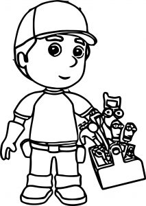 Handy Manny Ingles Coloring Page