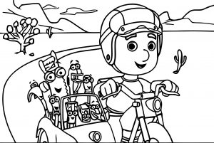 Handy Manny Motorcycle Adventure E Coloring Page