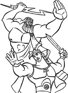 Hercules Gods And Muses Coloring Pages