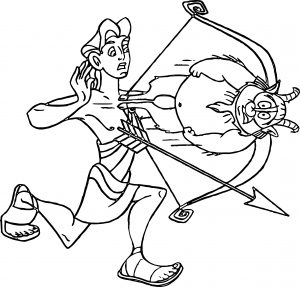 Hercules Pan Bow Coloring Pages