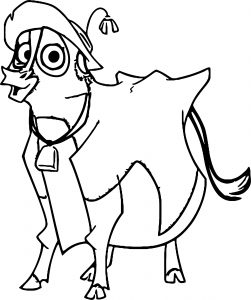 Home On The Range Big Cow Coloring Page
