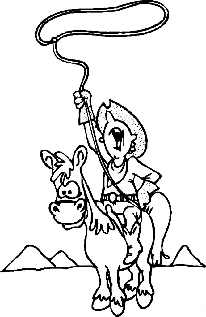 Small Cartoon Horse Coloring Page | Wecoloringpage.com