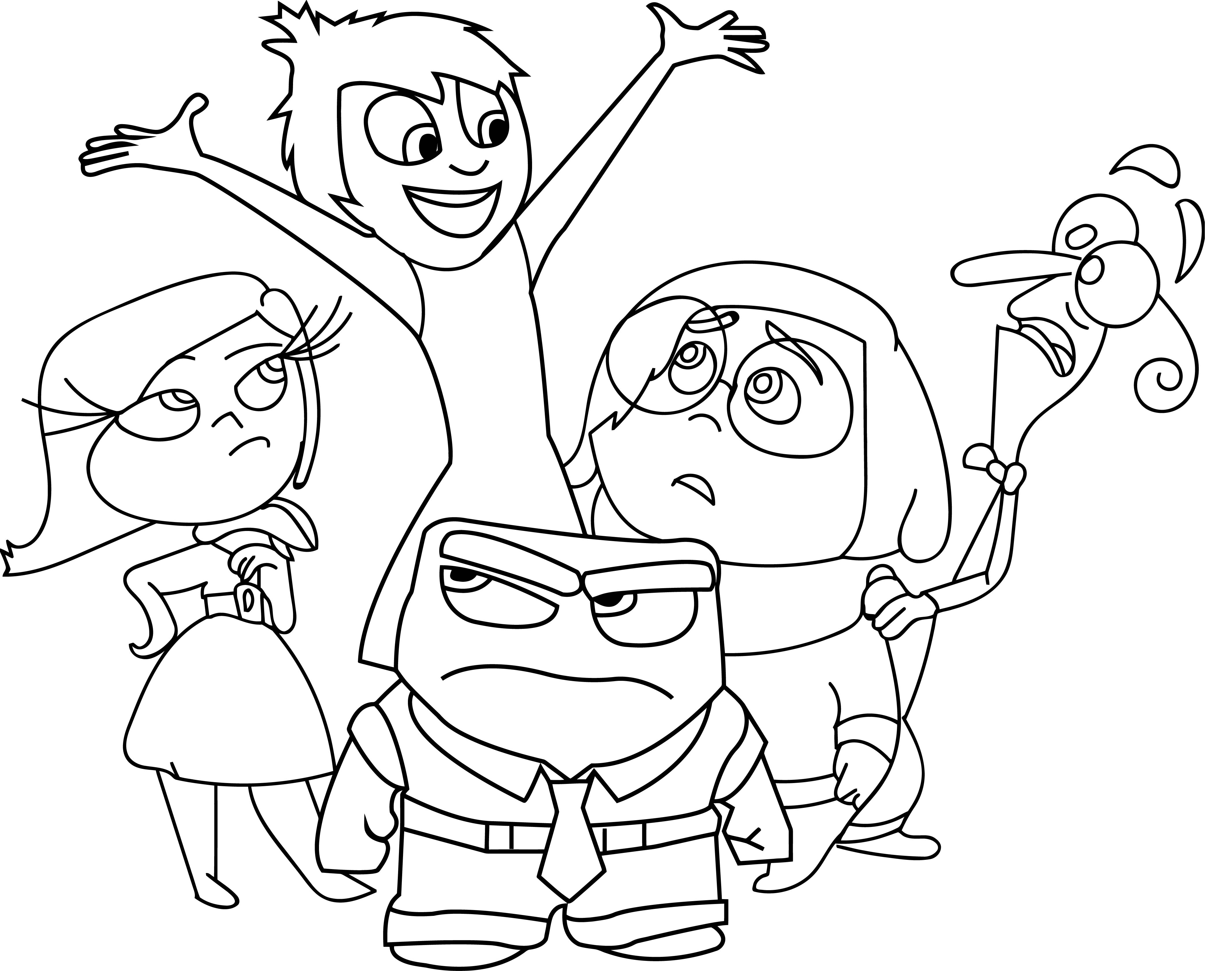Inside Out Family Picture Coloring Page | Wecoloringpage.com