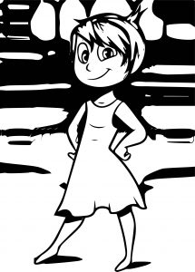 Inside Out Joy Black Background Coloring Pages