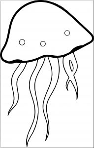 Jellyfish Clip Art Image Of A Jellyfish Coloring Page