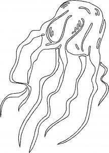 Jellyfish Just Coloring Page