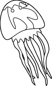 Jellyfish Up Coloring Page