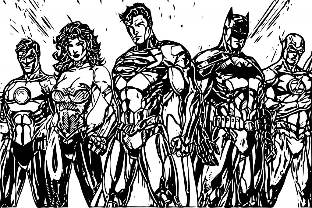 Justice League Coloring Page Wecoloringpage Wecoloringpage Com