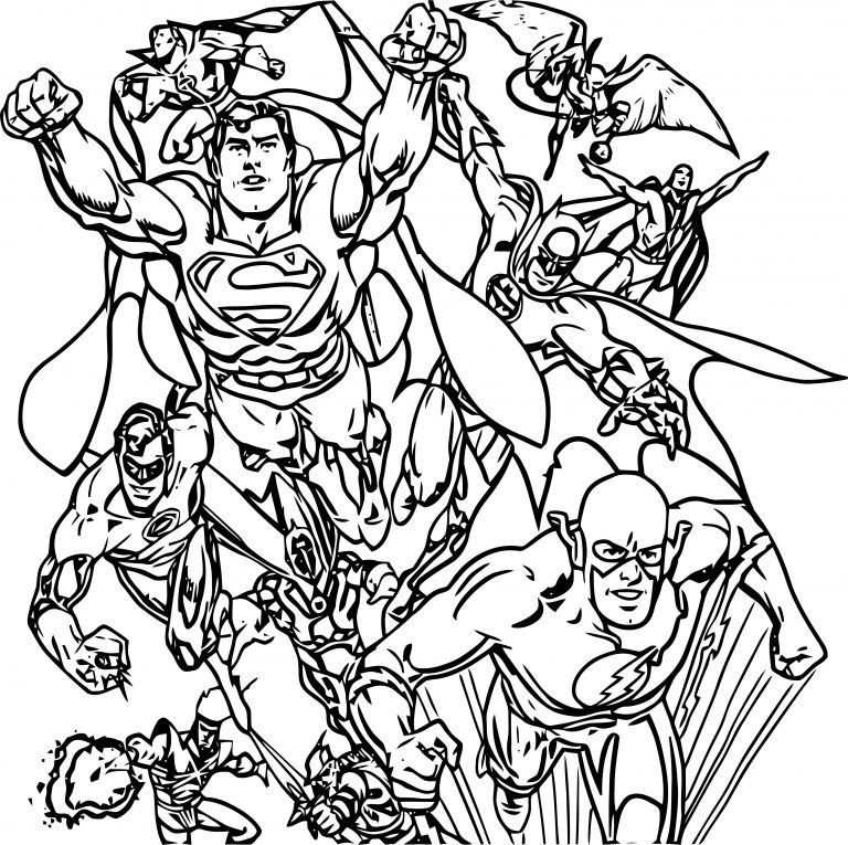 Justice League Man Woman Coloring Page | Wecoloringpage.com