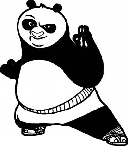 Kung Fu Panda Coloring Page 01