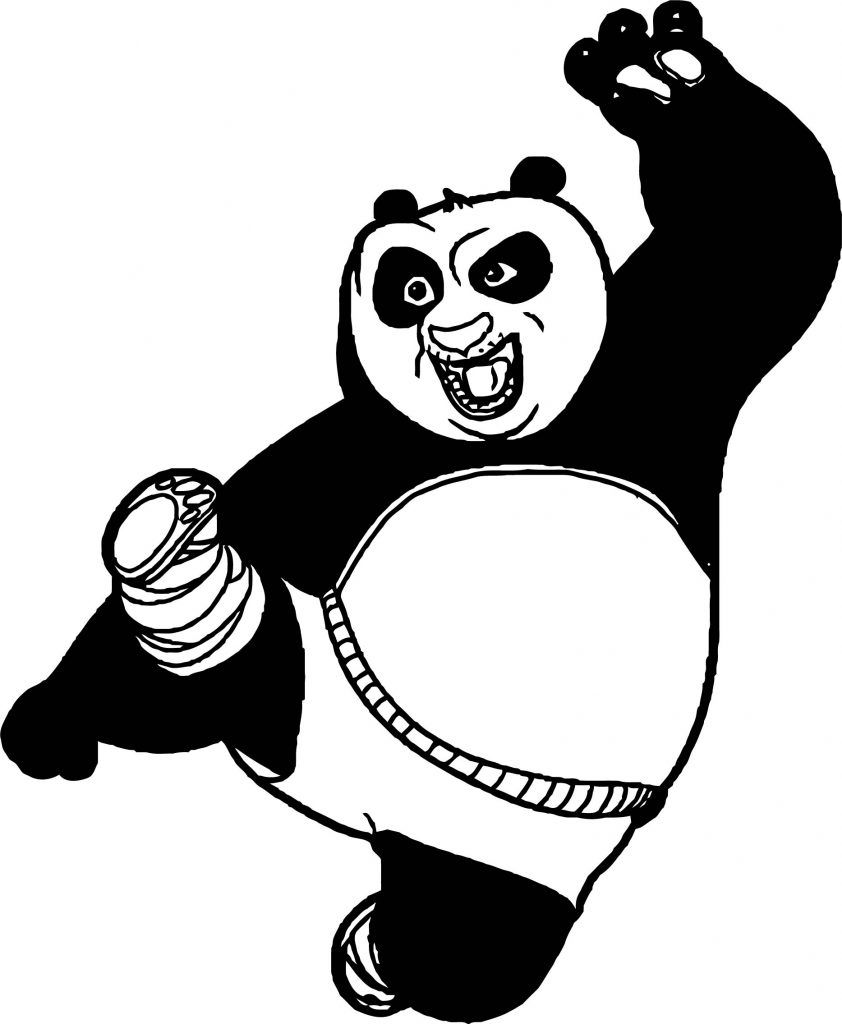 Kung Fu Panda No Kick Coloring Page - Wecoloringpage.com