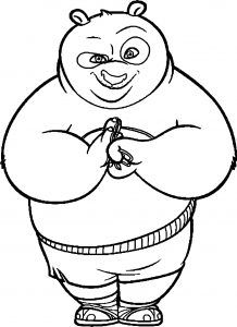 Kung Fu Panda Now Fight Coloring Page