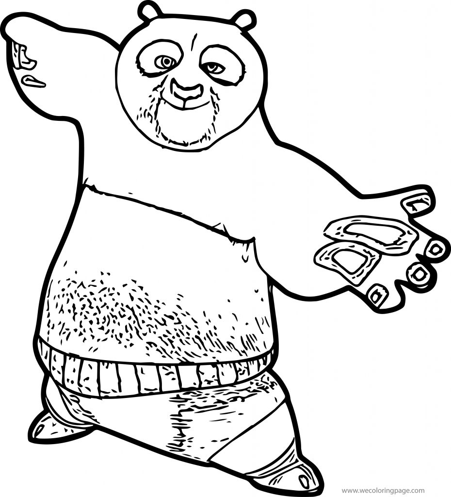 Kung Fu Panda We Coloring Page - Wecoloringpage.com