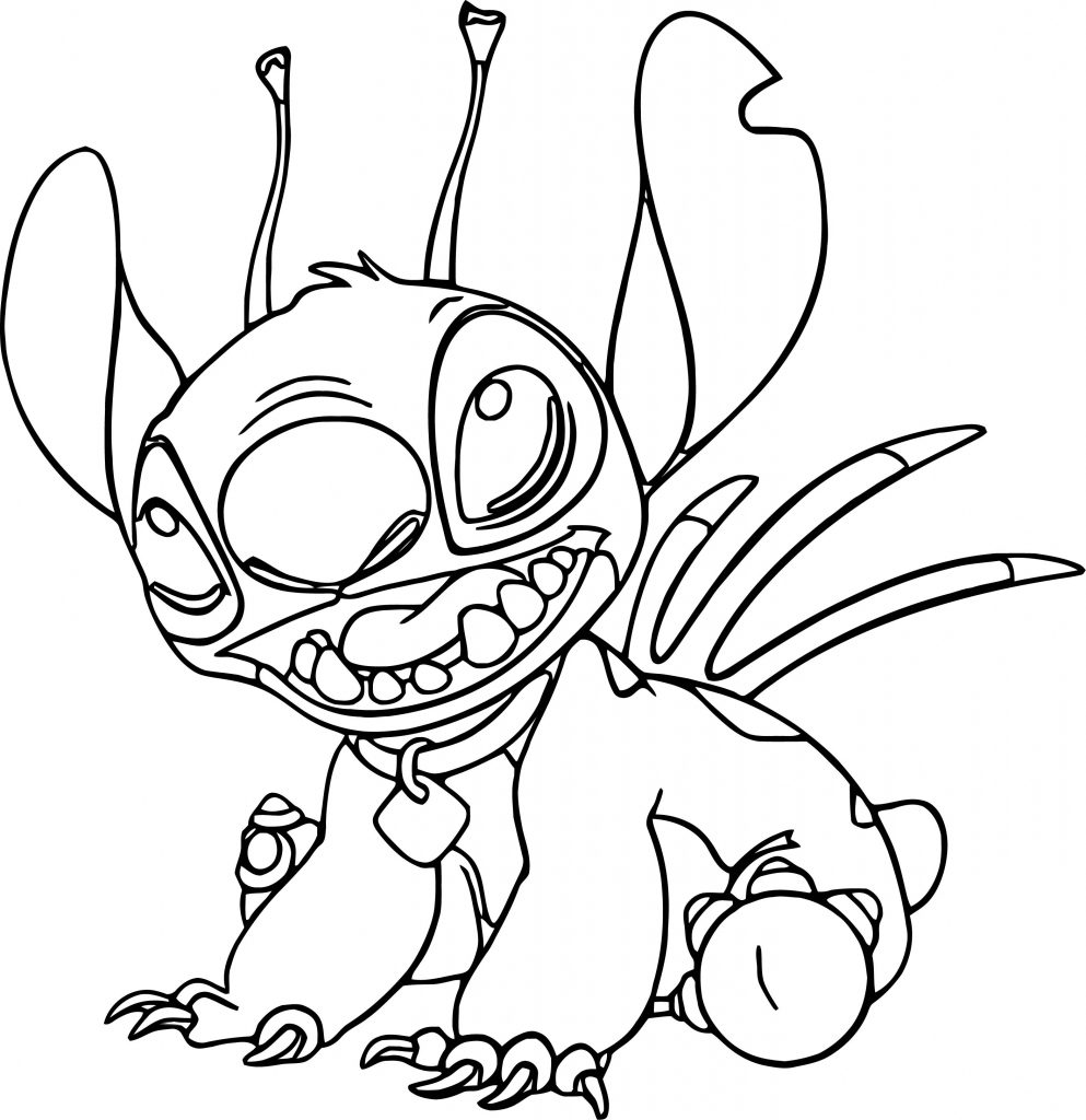 Lilo And Stitch Alright Coloring Pages - Wecoloringpage.com