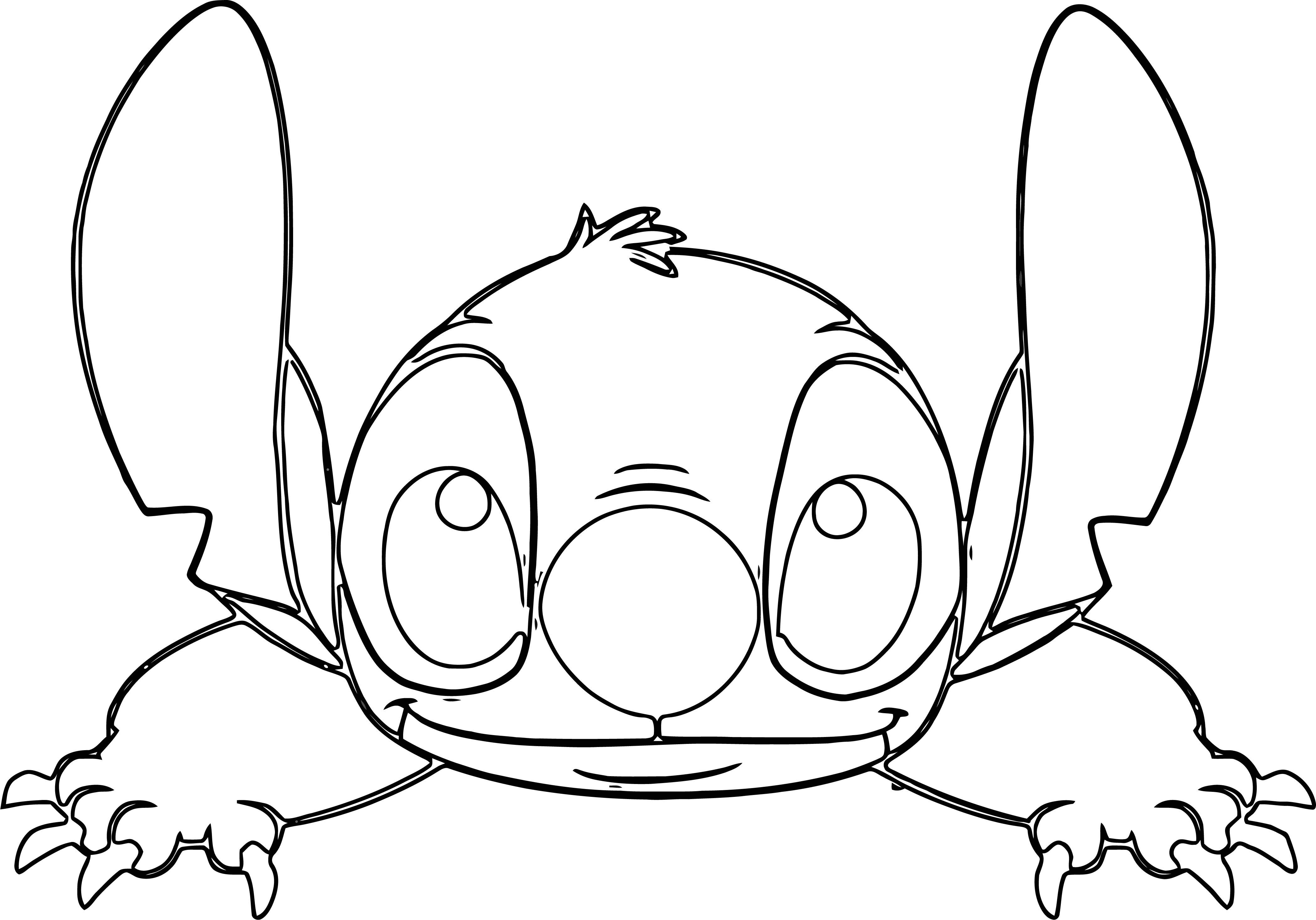 Lilo And Stitch Face Coloring Pages - Wecoloringpage.com