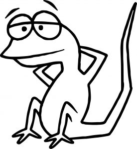 Lizard Coloring Page 08
