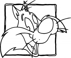 Looney Tunes The Looney Tunes Show Cat Coloring Page