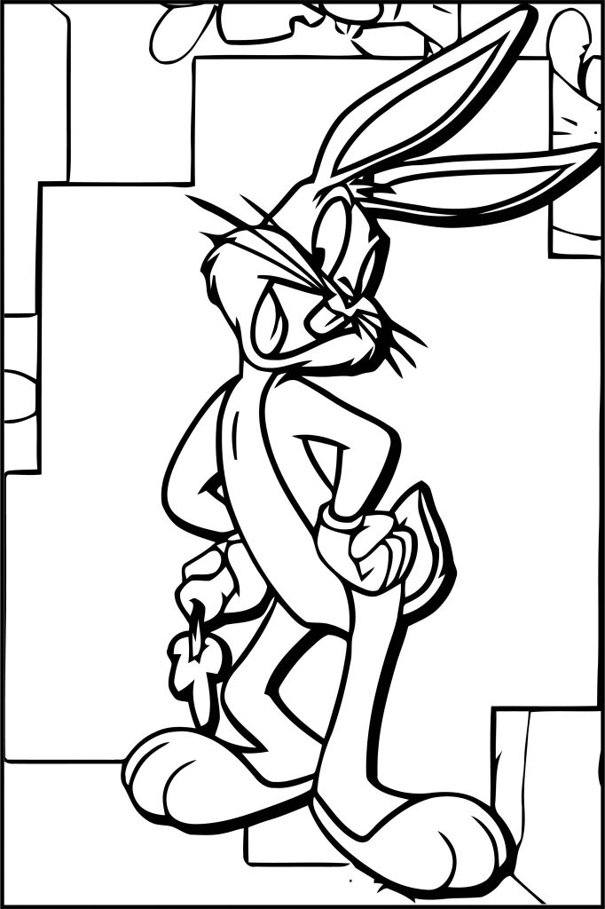 Looneytunes The Looney Tunes Show Rabbit Love Coloring Page ...