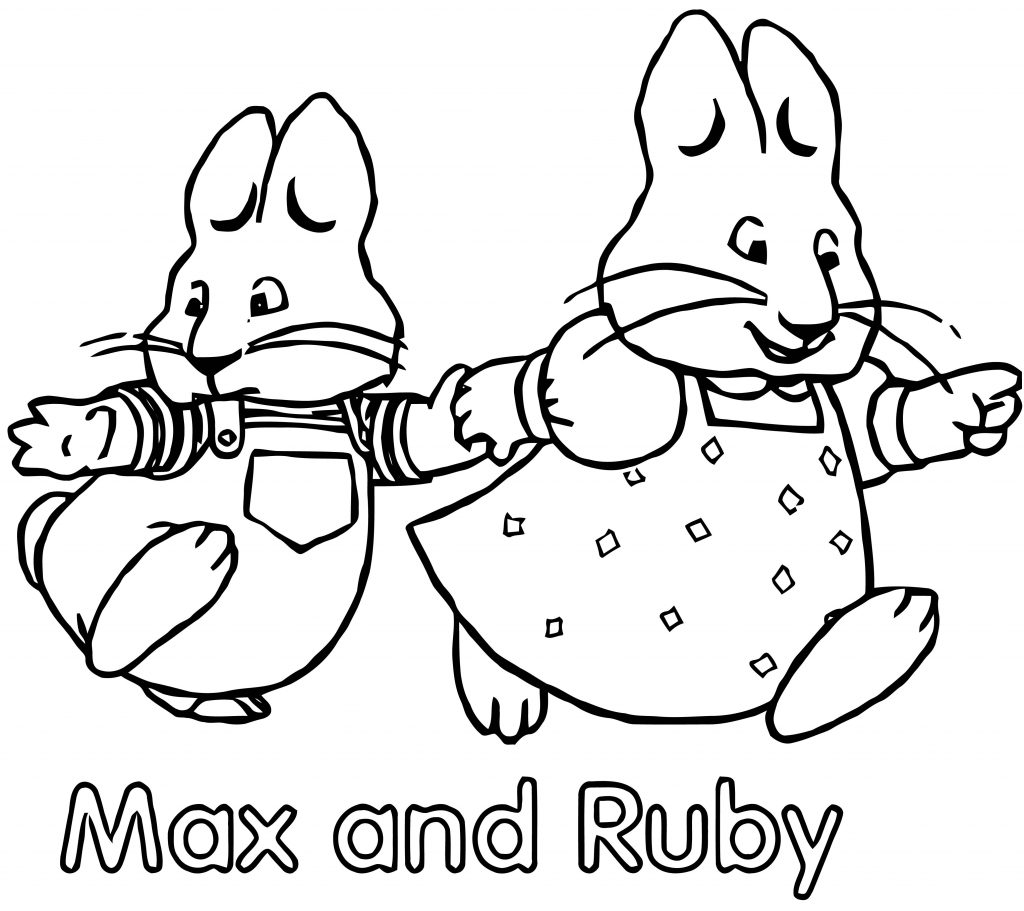 Max And Ruby Max And Ruby Go Now Coloring Page - Wecoloringpage.com