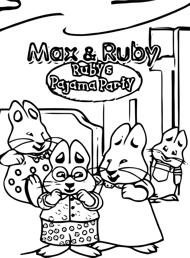 Max And Ruby Coloring Pages | Wecoloringpage.com